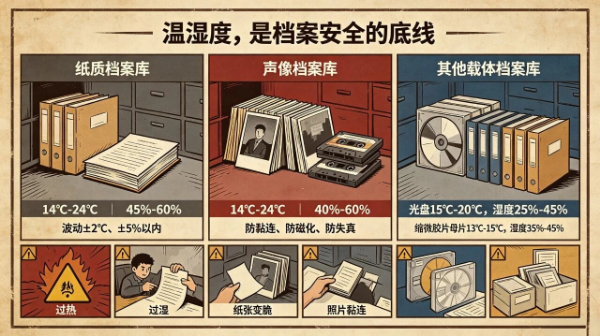 做好温湿度控制，守护档案安全